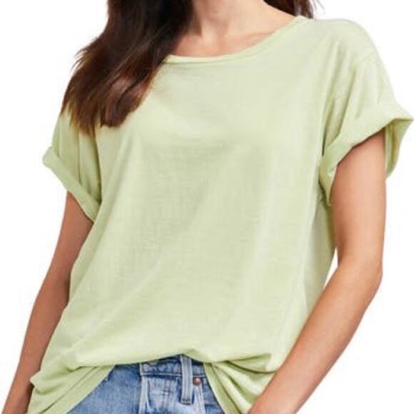 Wildfox Margarita Green Burnout Manchester Tee Sz S NWT - Picture 1 of 12